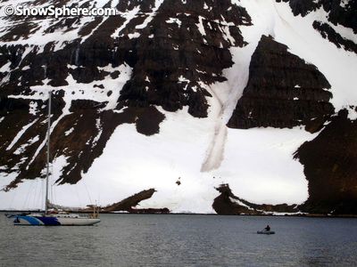 sailing in icelandic fjord